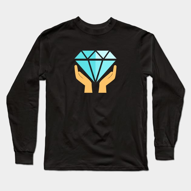 GME Diamond Hands Long Sleeve T-Shirt by nimazu